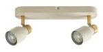 Spot Nezori, metal alb os/ auriu, abajur alb, GU10 x2 MAX 15W, L340MM - imagine 4
