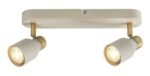 Spot Nezori, metal alb os/ auriu, abajur alb, GU10 x2 MAX 15W, L340MM - imagine 3