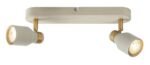 Spot Nezori, metal alb os/ auriu, abajur alb, GU10 x2 MAX 15W, L340MM - imagine 5