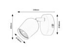 Spot Lianet, metal negru mat, GU10 x1 MAX 15W, H105MM - imagine 7