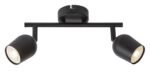 Spot Lianet, metal negru mat, GU10 x2 MAX 15W, L250MM - imagine 4