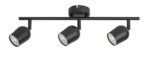 Spot Lianet, metal negru mat, GU10 x3 MAX 15W, L450MM - imagine 3