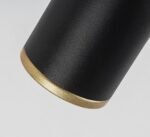 Spot Nolie, metal negru mat, abajur negru mat/ auriu, GU10 x1 MAX 15W, H130MM - imagine 6