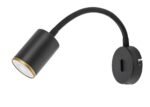 Spot Nolie, metal negru mat, abajur negru mat/ auriu, GU10 x1 MAX 15W, H200MM - imagine 3