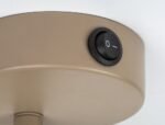 Spot Tisandra, metal gri-bej/ auriu, abajur gri-bej, E14 x1 MAX 10W, H130MM - imagine 7
