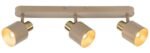 Spot Tisandra, metal gri-bej/ auriu, abajur gri-bej, E14 x3 MAX 10W, L510MM - imagine 5