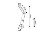 Veioză Serilo, plastic negru, abajur alb, LED 6W, L95MM, H430MM - imagine 12