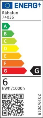 Veioză Serilo, plastic negru, abajur alb, LED 6W, L95MM, H430MM - imagine 13