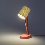 Veioză Solvet, plastic roz, abajur alb, E14 x1 MAX 11W, L170MM, H365MM - imagine 4