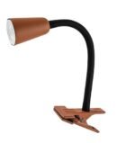 Veioză Aldo, metal negru, abajur portocaliu mat, GU10 x1 MAX 7W, L210MM, H220MM - imagine 4
