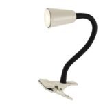Veioză Aldo, metal negru, abajur alb os, GU10 x1 MAX 7W, L210MM, H220MM - imagine 3