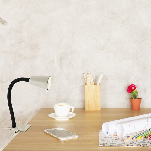 74091-e.jpg Veioză Aldo, metal negru, abajur alb os, GU10 x1 MAX 7W, L210MM, H220MM - imagine 1