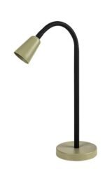 Veioză Aldo, metal negru, abajur kaki, GU10 x1 MAX 7W, L225MM, H440MM - imagine 5