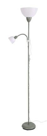 Lampadar Action Pro, metal mentă, abajur alb, E27 x1 MAX 60W + E14 x1 MAX 25W, L250MM, H1800MM - imagine 4