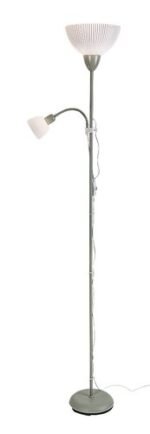 Lampadar Action Pro, metal mentă, abajur alb, E27 x1 MAX 60W + E14 x1 MAX 25W, L250MM, H1800MM - imagine 3