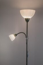 Lampadar Action Pro, metal mentă, abajur alb, E27 x1 MAX 60W + E14 x1 MAX 25W, L250MM, H1800MM - imagine 6
