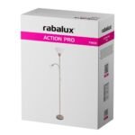 Lampadar Action Pro, metal gri-bej, abajur alb, E27 x1 MAX 60W + E14 x1 MAX 25W, L250MM, H1800MM - imagine 8