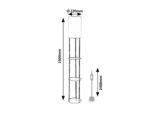 Lampadar Bronn, metal negru, abajur alb, E27 x1 MAX 40W, Ø220MM, H1500MM - imagine 8