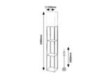 Lampadar Bronn, metal gri-bej, abajur alb, E27 x1 MAX 40W, L220MM, H1500MM - imagine 8