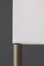 Lampadar Bronn, metal gri-bej, abajur alb, E27 x1 MAX 40W, L220MM, H1500MM - imagine 7
