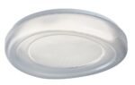 Corp de iluminat pentru baie Dolcino, metal alb, abajur cristal, LED 24W, Ø380MM - imagine 3