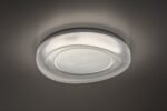 Corp de iluminat pentru baie Dolcino, metal alb, abajur cristal, LED 24W, Ø380MM - imagine 5