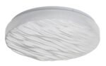 Corp de iluminat pentru baie Luvia, metal alb, abajur cristal, LED 24W, Ø380MM - imagine 4