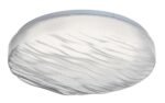 Corp de iluminat pentru baie Luvia, metal alb, abajur cristal, LED 24W, Ø380MM - imagine 3