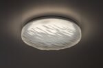 Corp de iluminat pentru baie Luvia, metal alb, abajur cristal, LED 24W, Ø380MM - imagine 5