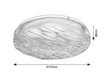 Corp de iluminat pentru baie Luvia, metal alb, abajur cristal, LED 36W, Ø475MM - imagine 8