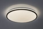 Corp de iluminat pentru baie Slava, metal negru, abajur alb, LED 40W, Ø485MM - imagine 5