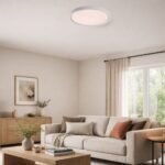 Plafonieră Zerina, plastic alb, LED 31W, Ø415MM