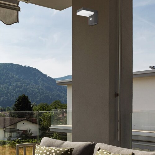 77009-e.jpg Lampă solară Zrebar, aluminiu negru, abajur alb, LED 6W, L95MM, H125MM - imagine 1