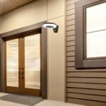 Lampă solară Certovo, aluminiu negru, abajur alb, LED 4W, Ø185MM, H100MM