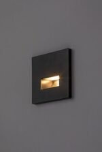 Lumină indirectă Lunca, plastic negru, LED 1W, H85MM (cod 77195) - imagine 5