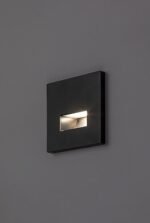 Lumină indirectă Lunca, plastic negru, LED 1W, H85MM (cod 77195) - imagine 6