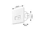 Lumină indirectă Lunca, plastic alb, LED 1W, H85MM (cod 77196) - imagine 11