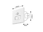 Lumină indirectă Lunca, plastic alb, LED 1W, H85MM (cod 77198) - imagine 11