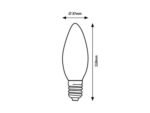 Bec SMD-LED, E14, 5W, 450lm, variabil 2700-6500K (cod 79002) - imagine 3