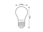 Bec Filament-LED, E27, 2W, 470lm, albă caldă 3000K - imagine 4