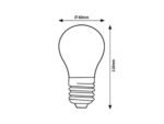 Bec Filament-LED, E27, 7W, 1520lm, albă caldă 3000K (cod 79019) - imagine 2