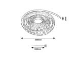 Bandă LED Strip, 5m, 18W, albă caldă 3000K - imagine 7