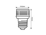 Bec SMD-LED, E27, 3W, 220lm, albă caldă 3000K - imagine 3