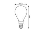 Bec Filament-LED, E14, 6W, 850lm, albă naturală 4000K - imagine 3