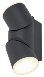 Aplică exterior Belfast, aluminiu antracit, abajur alb, LED 12,9W, Ø65MM, L160MM - imagine 5