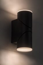 Aplică exterior Belfast, aluminiu antracit, abajur alb, LED 12,9W, Ø65MM, L160MM - imagine 8