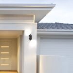 Aplică exterior Belfast, aluminiu antracit, abajur alb, LED 12,9W, Ø65MM, L160MM