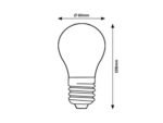 Bec Filament-LED, E27, 8W, 1050lm, albă naturală 4000K - imagine 4