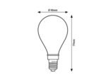 Bec Filament-LED, E14, 4W, 500lm, albă caldă 2700K (cod 79048) - imagine 4