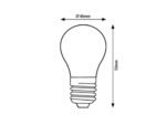 Bec Filament-LED, E27, 4W, 470lm, albă caldă 2700K - imagine 3
